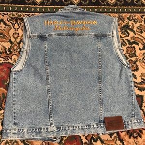 Harley Davidson denim vest